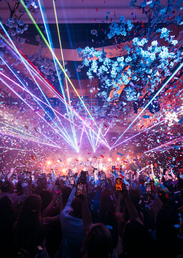 light show at the Ritz event