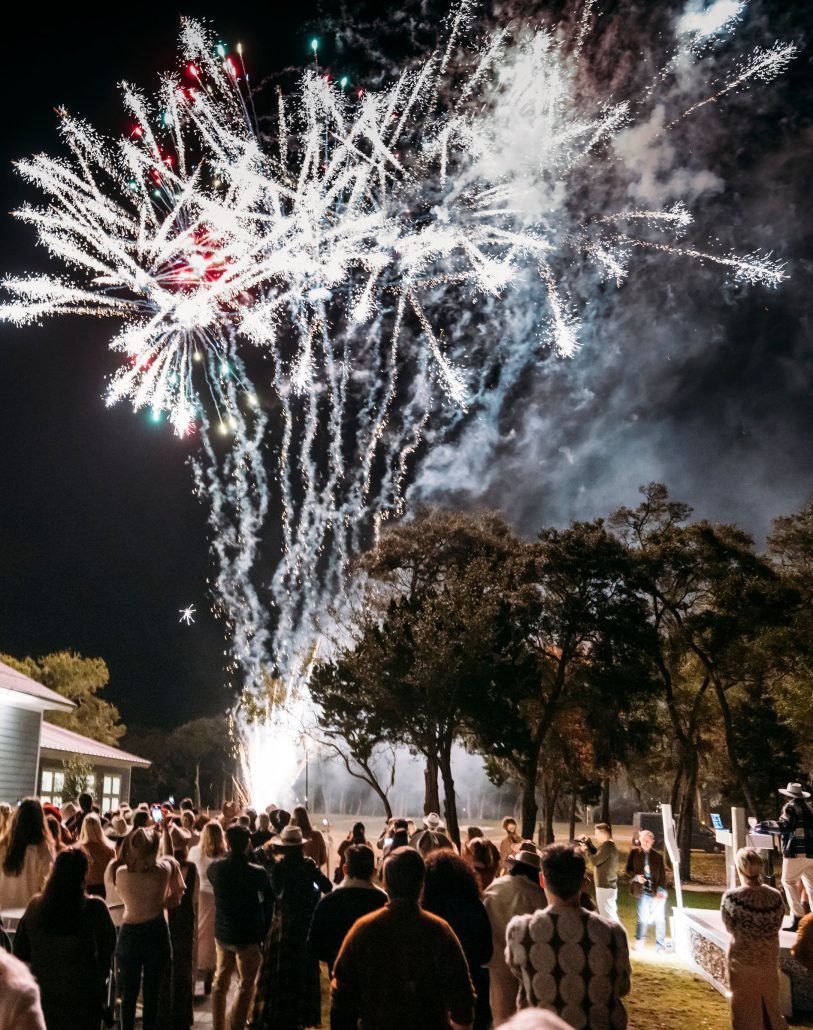 fire works at the summit