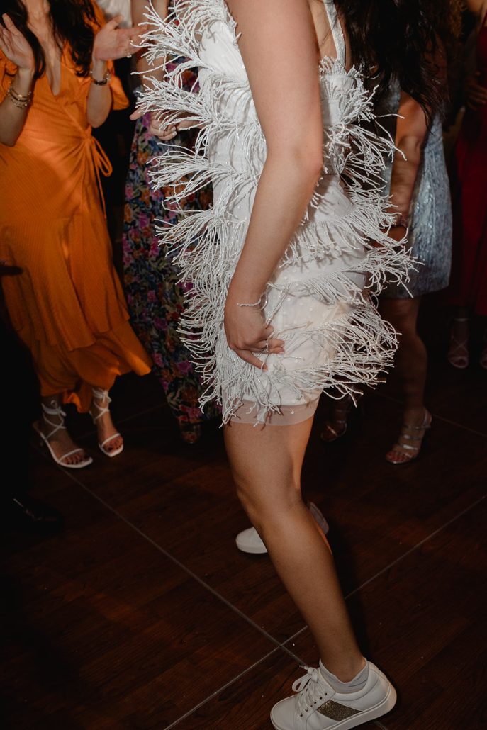 fun dress at reception - 2025 wedding trends