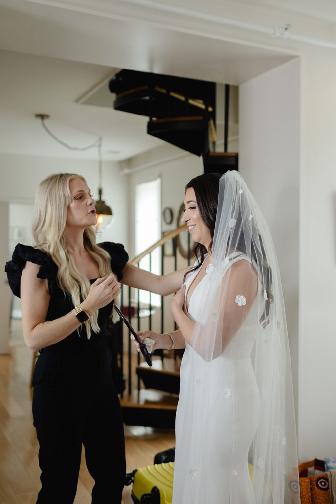 bride getting ready for her big day