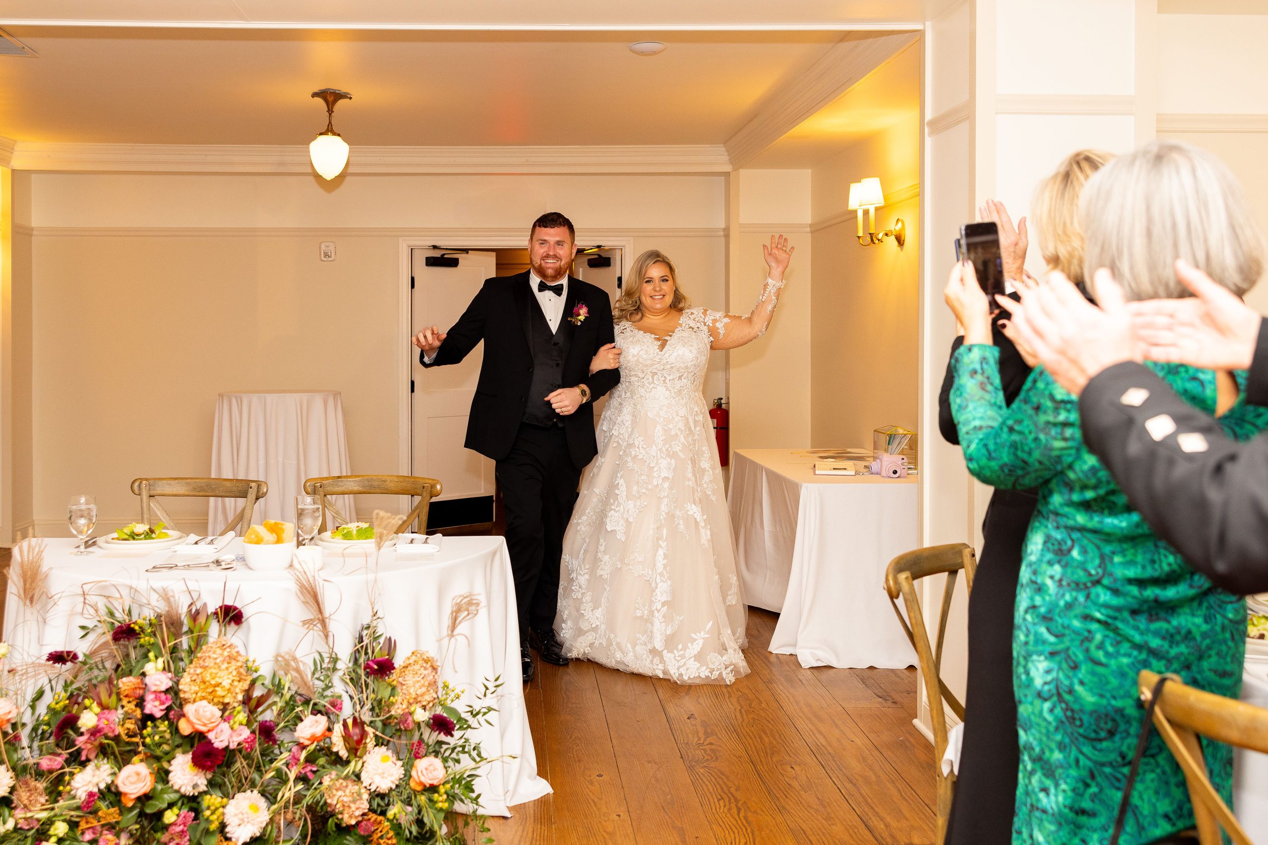bride and groom entrance NY wedding Windham