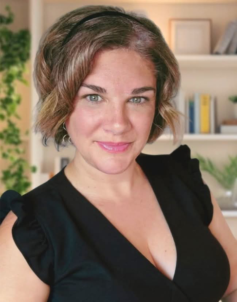 Portrait of Tracey, the creative force behind Jameson Hill Designs, known for her luxury wedding invitation designs.