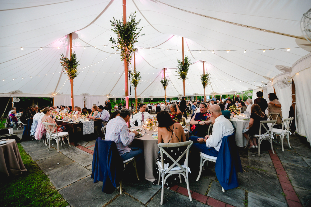 tented wedding reception in Milton New York