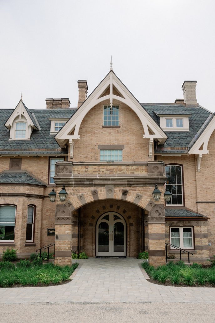 French-inspired exterior architecture of Mirbeau Beacon in New York's Hudson Valley